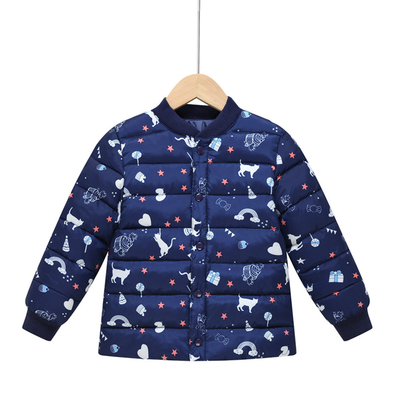 Dječja jakna s gumbima i šarenim aplikacijama - za djevojčice i dječake