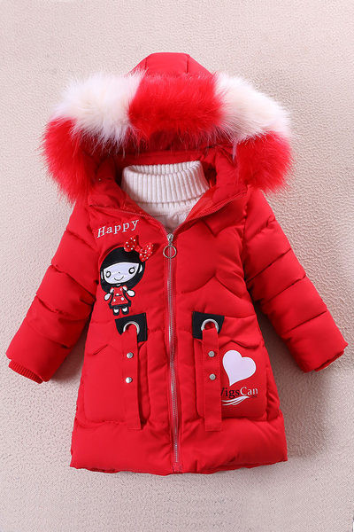 novi model zimske dječje jakne sa kapuljačom za djevojčice