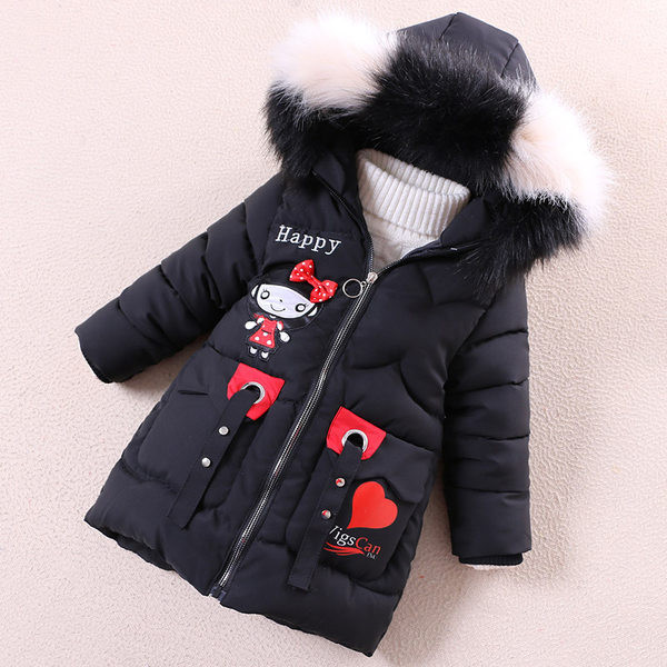 novi model zimske dječje jakne sa kapuljačom za djevojčice