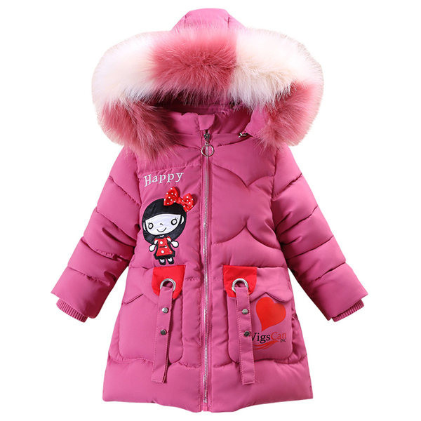 novi model zimske dječje jakne sa kapuljačom za djevojčice