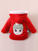 Naujo modelio vaikiška žieminė striukė su 3D elementu ir pūkai mergaitėms