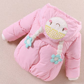 Novi model dječje jakne - sa kapuljačom i 3D elementom za djevojčice