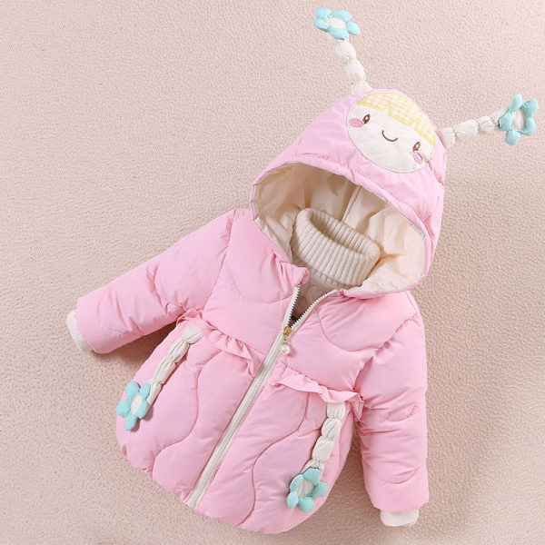 Novi model dječje jakne - sa kapuljačom i 3D elementom za djevojčice