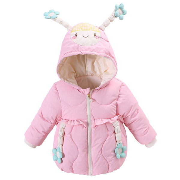 Novi model dječje jakne - sa kapuljačom i 3D elementom za djevojčice