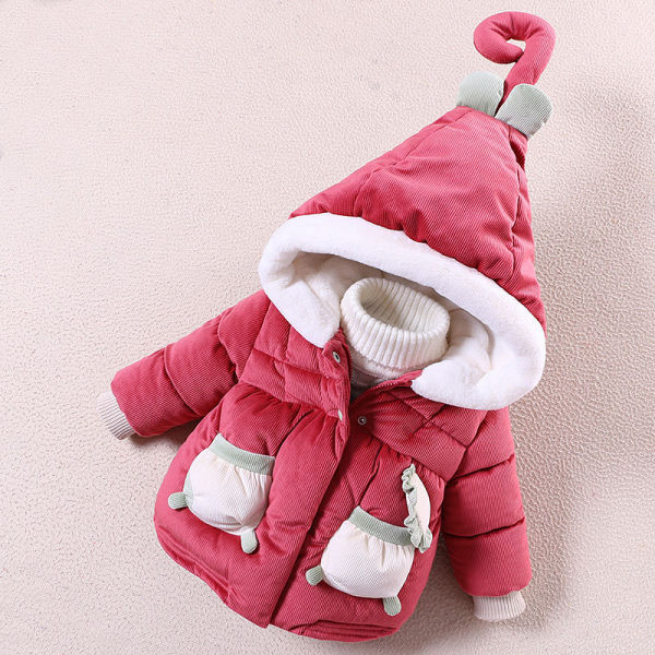 Moderná detská bunda s kapucňou a vreckami pre dievčatá