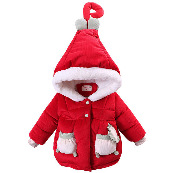 Moderná detská bunda s kapucňou a vreckami pre dievčatá