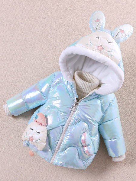 Moderna dječja jakna za djevojčice sa 3D elementom - više boja