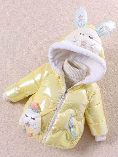 Moderna dječja jakna za djevojčice sa 3D elementom - više boja