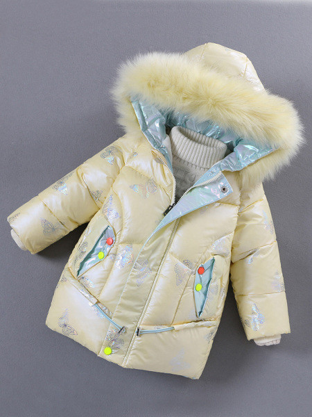 Moodne sulestikuga kapuutsiga laste jope tüdrukutele - sobib talveks