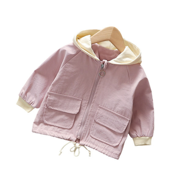 Dnevna dječja jakna s kapuljačom i džepovima - za djevojčice