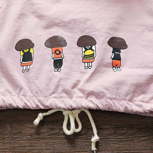 Dnevna dječja jakna s kapuljačom i džepovima - za djevojčice