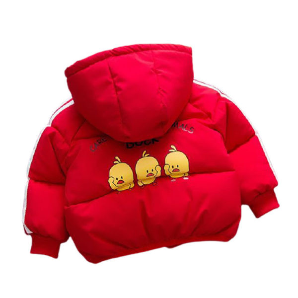 Dječja jakna s aplikacijom i kapuljačom za djevojčice