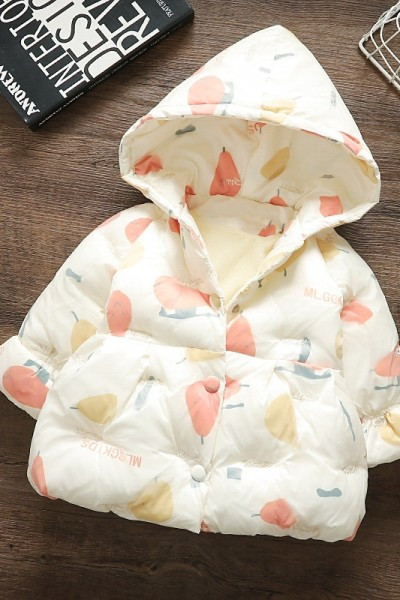 Dječja casual jakna s kapuljačom i šarenim uzorkom u dvije boje