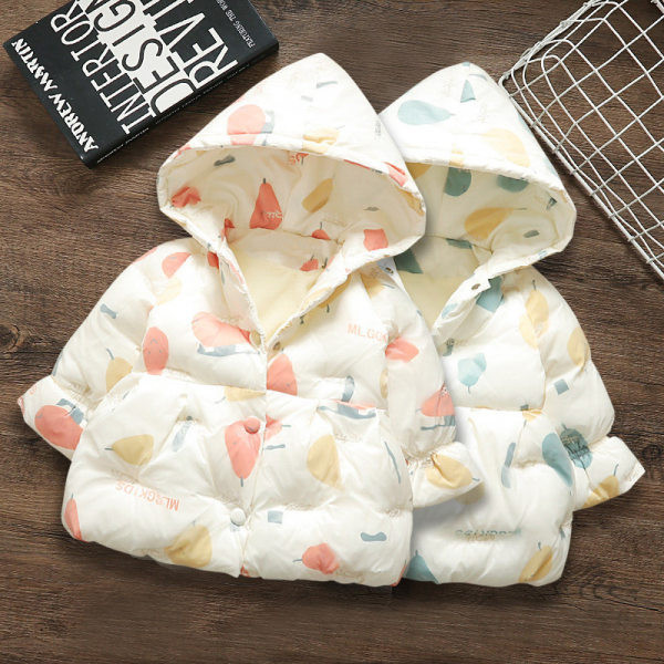 Dječja casual jakna s kapuljačom i šarenim uzorkom u dvije boje