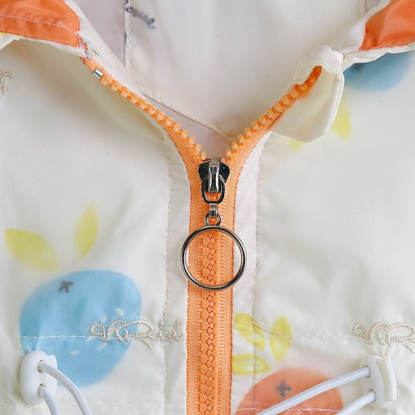 Dječja proljetna jakna za djevojčice s kapuljačom