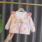 Novi model dječje jakne primjerene za proljeće sa kapuljačom za djevojčice