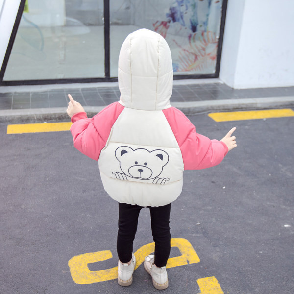 Dječja jakna s kapuljačom i aplikacijom medvjeda