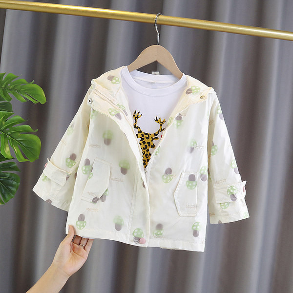 Novi model dječje jakne za djevojčice sa spužvastim printom