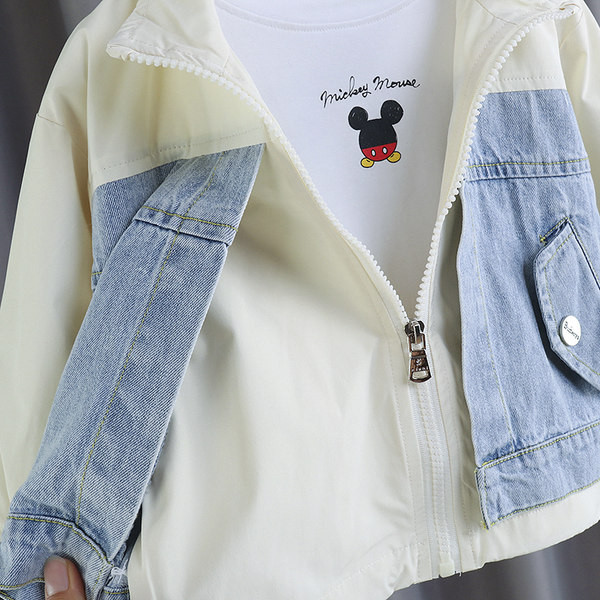 Novi model dječje jakne za djevojčice od teksasa