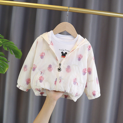 Dnevna dječja jakna s kapuljačom i džepovima - za djevojčice