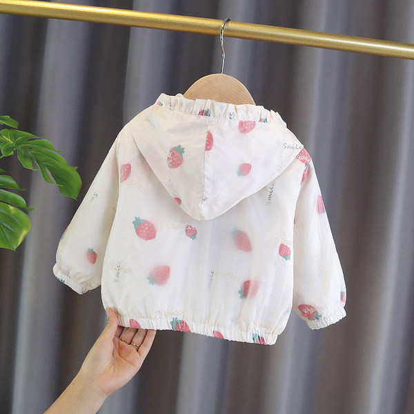 Dnevna dječja jakna s kapuljačom i džepovima - za djevojčice