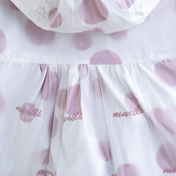 Novi model dječje jakne sa kapuljačom na točkice za djevojčice