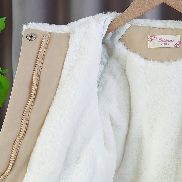 Moderna dječja parka jakna s paperjem i vezicama