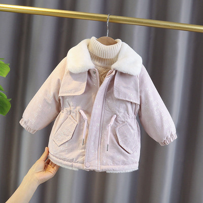 Parc pentru copii pentru fete cu puf și cravată