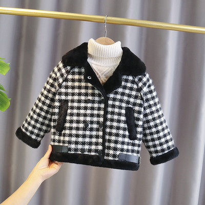 Zimski karirani kaput s paperjem