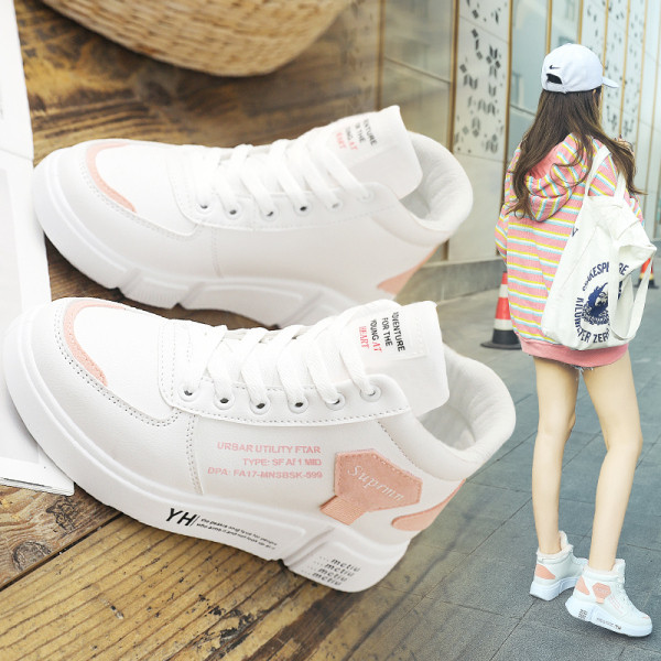 Νέο μοντέλο παιδικά έκο δερμάτινα αθλητικά παπούτσια με κορδόνια και επίπεδη σόλα