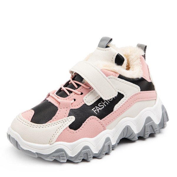 Ležerne dječje tenisice s toplom postavom i naljepnicama