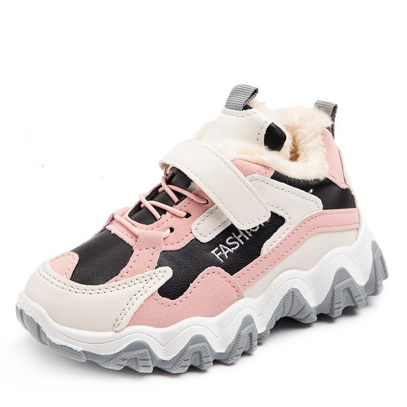 Ležerne dječje tenisice s toplom postavom i naljepnicama