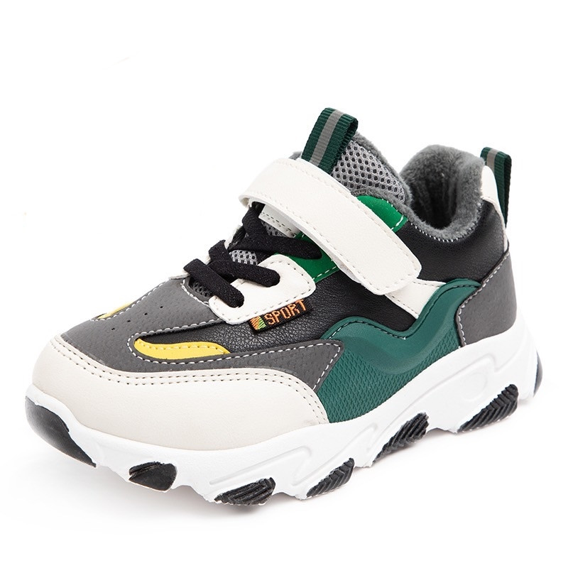 Ležerne dječje tenisice s toplom postavom i naljepnicama