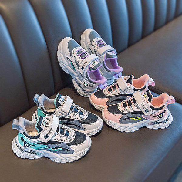 Šarene dječje tenisice s trakom i mrežicom