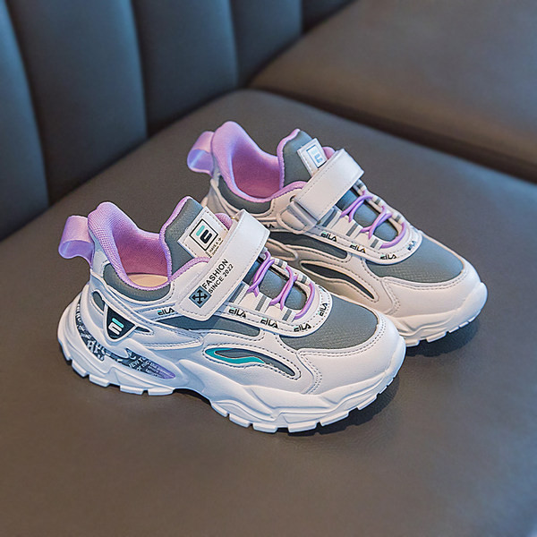 Šarene dječje tenisice s trakom i mrežicom