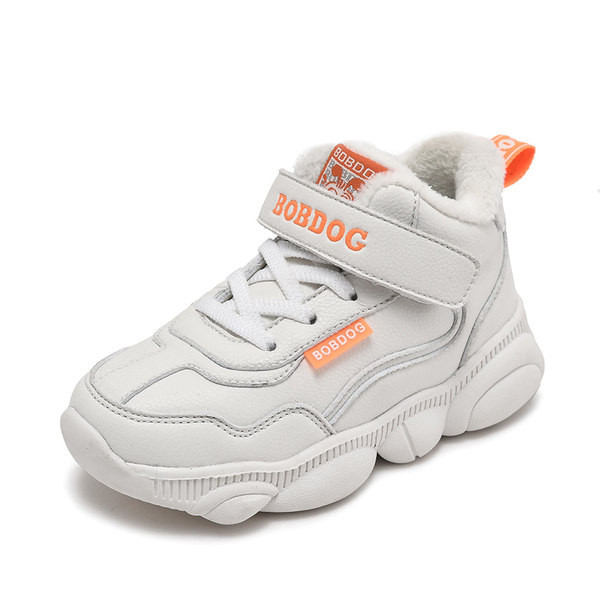 Παιδικά αθλητικά  παπούτσια με ζεστή φόδρα και αυτοκόλλητα