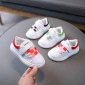 Adidași pentru copii cu talpă plată și autocolant pentru fete și băieți