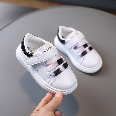Adidași pentru copii cu talpă plată și autocolant pentru fete și băieți