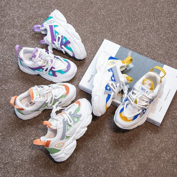 Sportske dječje tenisice s vezicama i mrežicom