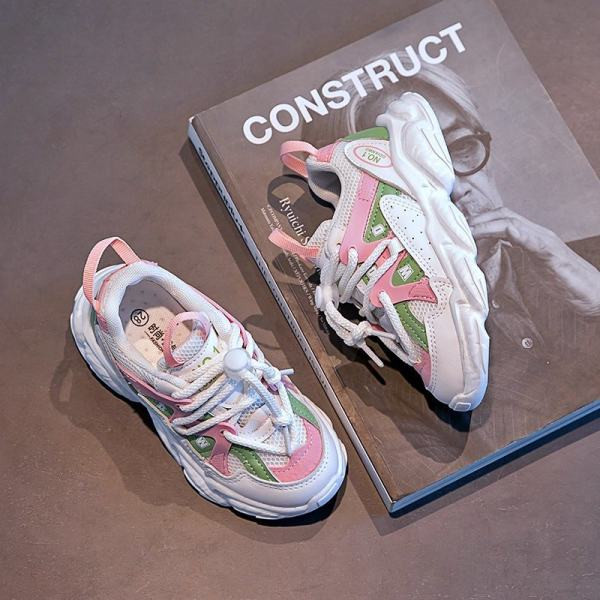 Πολύχρωμα παιδικά αθλητικά παπούτσια με τραχιά σόλα για κορίτσια