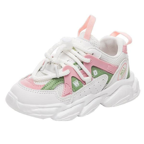 Πολύχρωμα παιδικά αθλητικά παπούτσια με τραχιά σόλα για κορίτσια