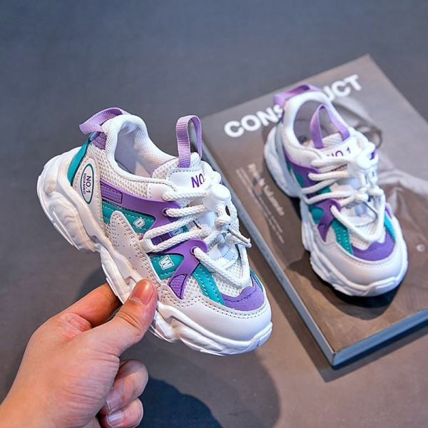 Πολύχρωμα παιδικά αθλητικά παπούτσια με τραχιά σόλα για κορίτσια