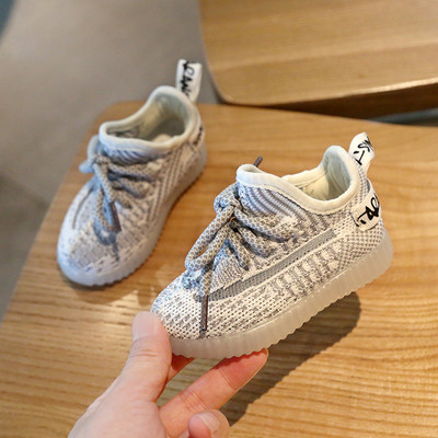 Tenisi sport copii din material textil cu sireturi