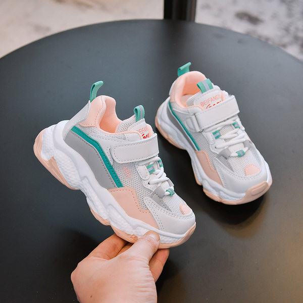 Ανοιξιάτικα παιδικά αθλητικά παπούτσια με δίχτυ για κορίτσια