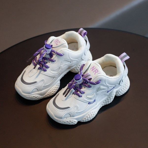 Ležerne dječje tenisice s vezicama i grubim đonom za djevojčice