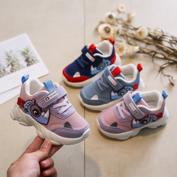 Αναπνεύσιμα παιδικά αθλητικά παπούτσια με λουράκια βελκρό για κορίτσια και αγόρια