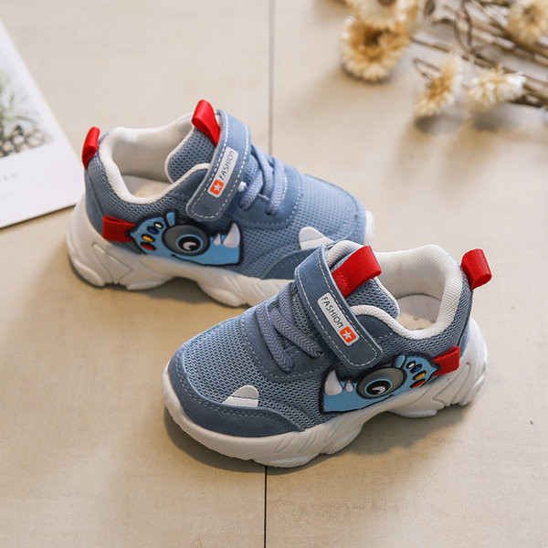 Αναπνεύσιμα παιδικά αθλητικά παπούτσια με λουράκια βελκρό για κορίτσια και αγόρια