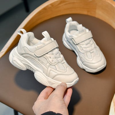 Νέο μοντέλο παιδικά αθλητικά παπούτσια για κορίτσια σε ροζ και λευκό χρώμα