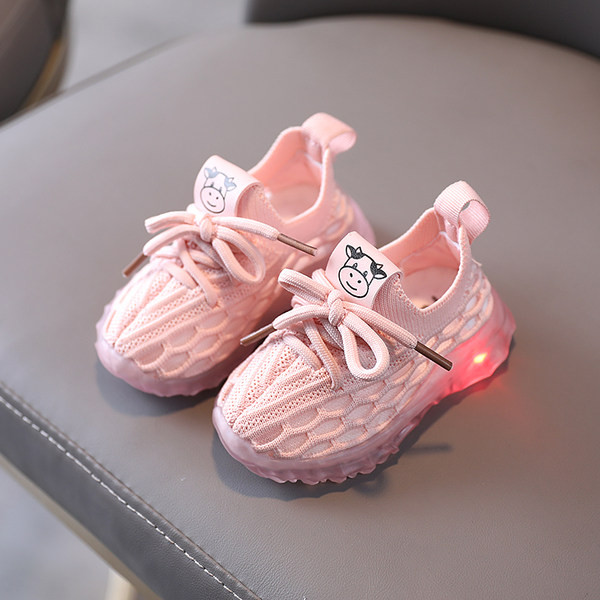 Svjetleće dječje tenisice od tekstila sa vezicama