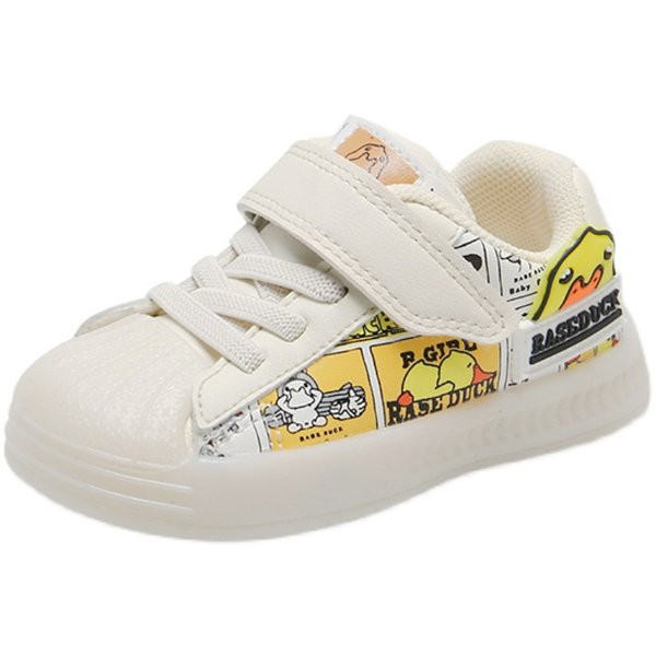 Παιδικά αθλητικά παπούτσια από οικολογικό δέρμα με μοτίβο